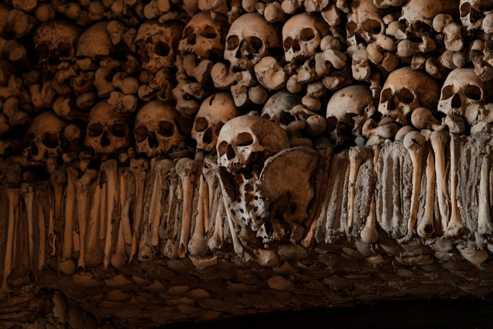 The haunting interior of the Chapel of Bones in Évora