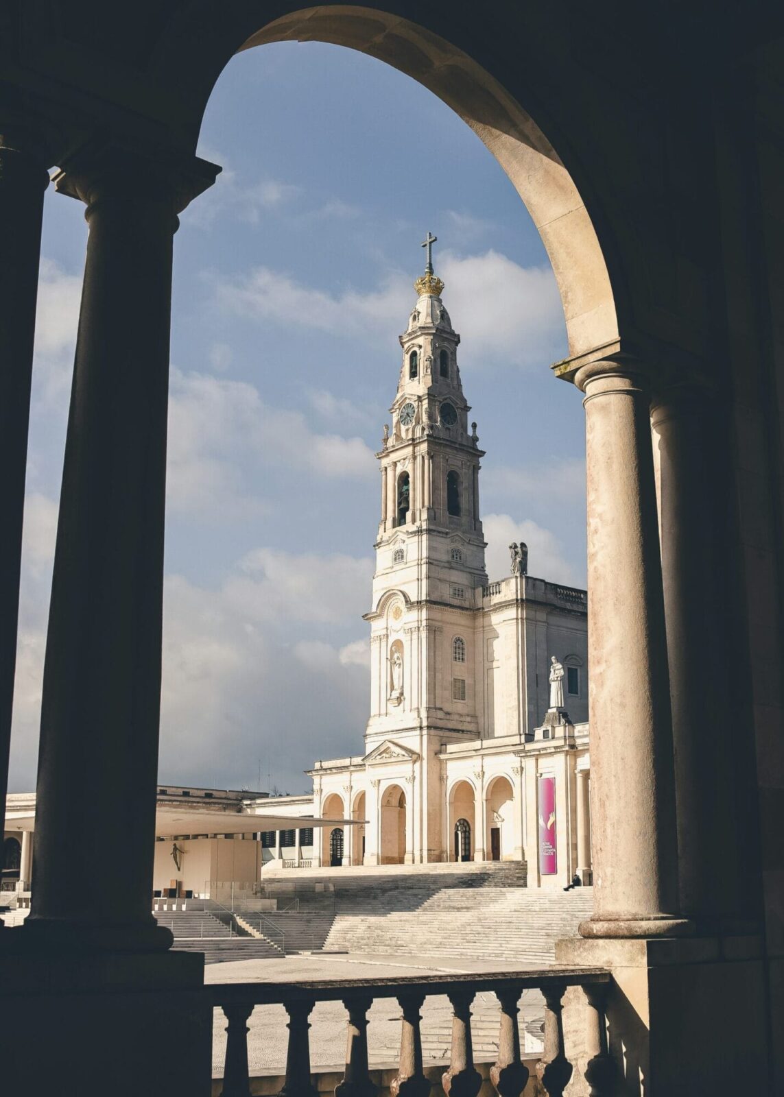Colonnade arcade of the Basilica of Our Lady of Fátima